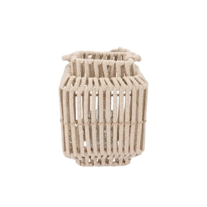 Cruz Sand Lantern Square Rope 17x25x34cm