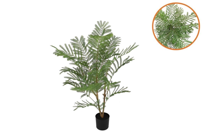 <h4>Silk Albizia Julibrissin Umbrella Plant Green 97cm</h4>