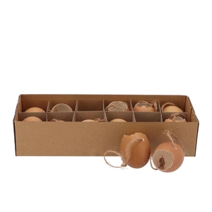 Eggs Chicken Pendant Brown P/12