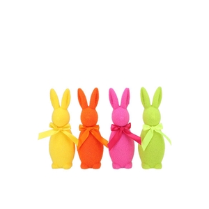 Easter Flock Dutch Orange Bunny Mini Ass 5x5x16cm