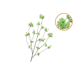 Silk Cherry Blossom Green 126cm