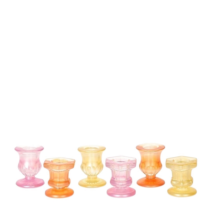 <h4>Glas Kandelaar Toez d05*5.5cm</h4>