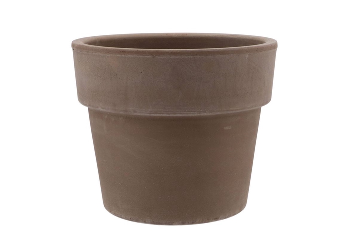 Terra Cylinder Pot Grey Siliconised 20x19cm