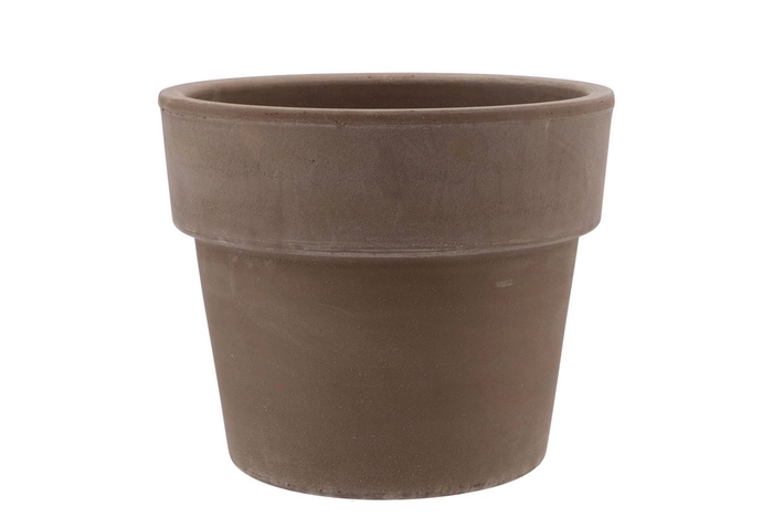 <h4>Terra Choco Cilinderpot Grijs 20x19cm V</h4>