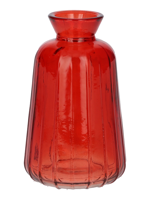 <h4>DF02-666116200 - Bottle Carmen d3.5/6.5xh11 cherry red transparent</h4>