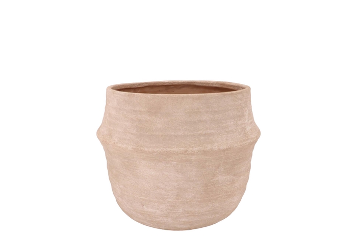 Lisboa Cream Pot Edge 16x16x15cm