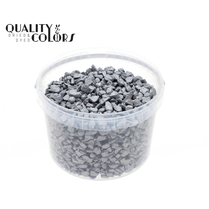 <h4>Rocks 3 ltr bucket Silver</h4>