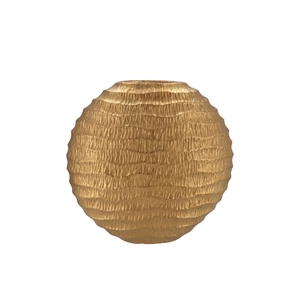 Inga Jada Gold Oval Vase Wave 31x12x30cm