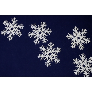 DF12-RN-10280 - Garland snowflake 20x19x17,5cm white