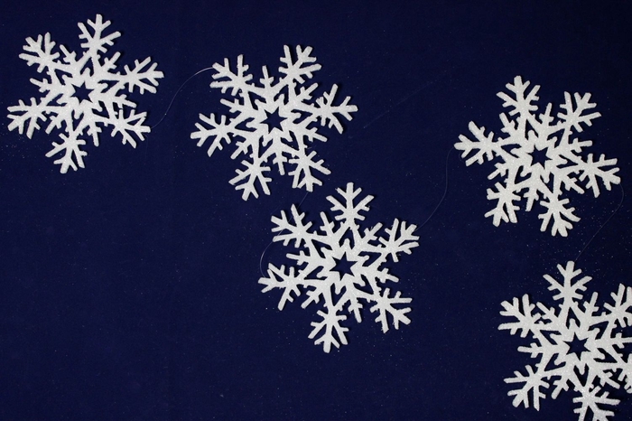 <h4>DF12-RN-10280 - Garland snowflake 20x19x17,5cm white</h4>