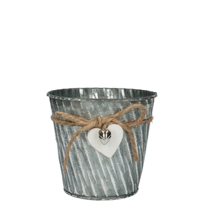 Valentine Zinc Raf pot d16*15cm