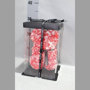 *DIV BEER ZIJDE ROOS MIX 28 CM