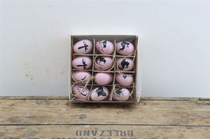 <h4>Deco Egg Tattoo 12pc Pink H4</h4>