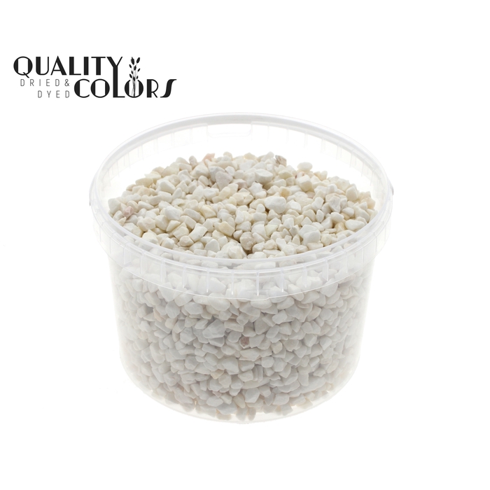 <h4>Rocks 3 ltr bucket Natural White</h4>