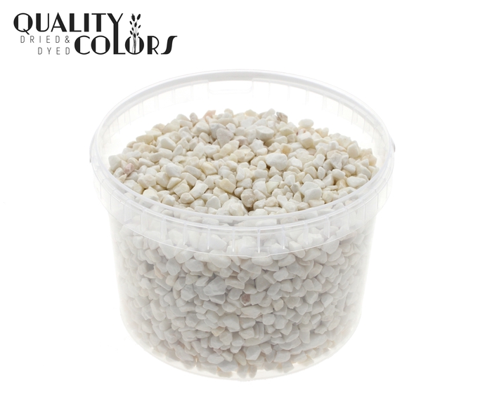 Rocks 3 ltr bucket Natural White