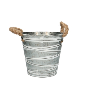 Zinc Brent pot d16*15cm