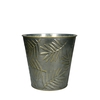 Zink Leaf pot d16*15cm