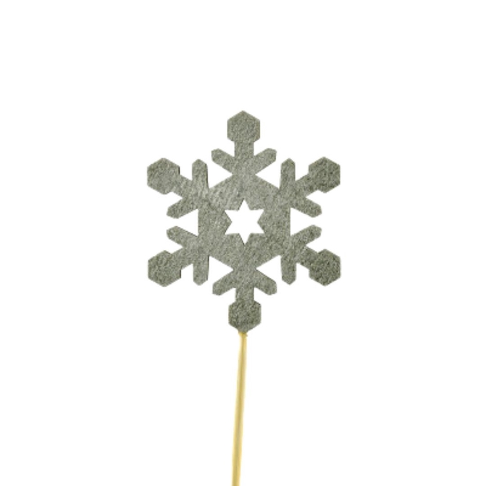 <h4>Christmas sticks 20cm Snowflake 7cm</h4>