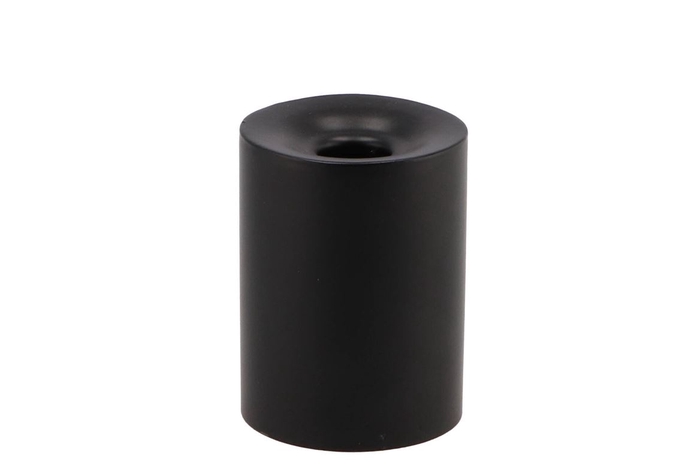 <h4>Dobra black metal c holder/t-light 6x6x9cm nm</h4>