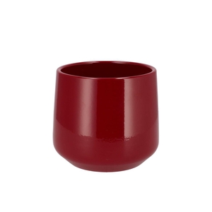 Ceramic Wine Red Shiny Pot Berlin 16x14,5cm