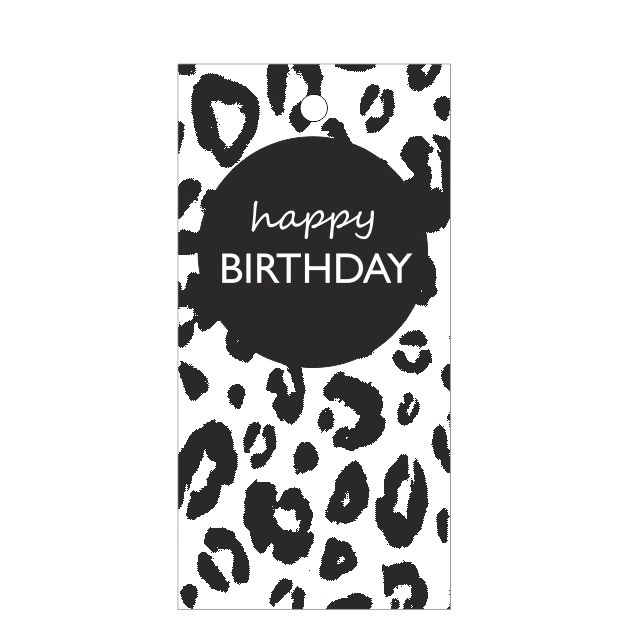 Labels Card 5*10cm x20 Happy Birthday