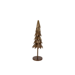 Hawley Gold X-mas Tree On Stand Deco 9x9x30cm