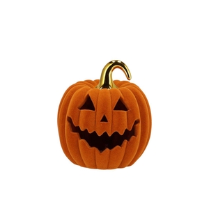 Autumn Flock Scottish Spice Pumpkin Face Led 15x15