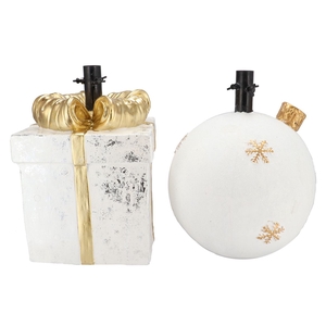 Glam Cozy White Tree Standard Present Ass 29x28x42cm