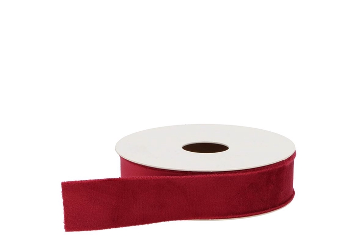 Ribbon Velvet 25 Bordeaux 5mx25mm P/1