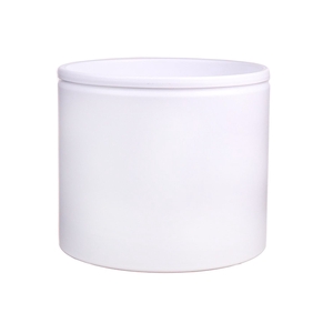 DF03-883632900 - Pot Lucca1 d19.4xh17.6 white matt