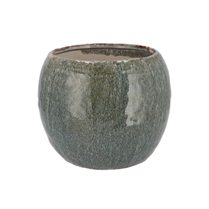 Iron Stone Blue Ball Pot 24x24x16cm