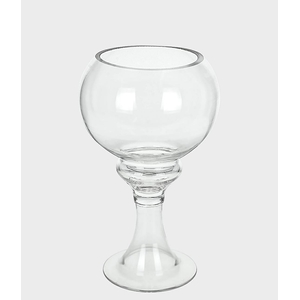 VASO DE VIDRO DECOR COM PE TRANSPARENTE IMP 47342-311