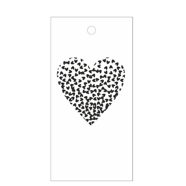 <h4>Labels Card 5*10cm x20 Heart</h4>