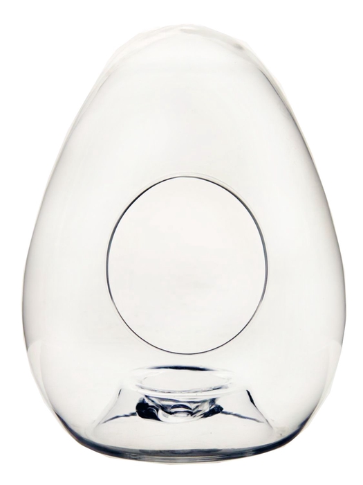 <h4>DF01-883437200 - Egg glass d28xh37cm clear</h4>