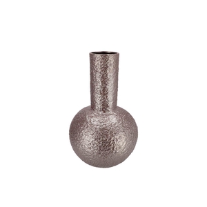 Evora Metallic Grey Vase Tube 25x25x39cm