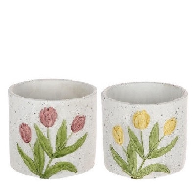 Keramiek Tulp pot d13.5*13cm
