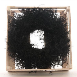 Krans Asparagus Wax Zwart