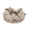 Concrete Antique Bird Bowl Round 26x25x13cm Nm