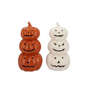 Jolie Scottish Orange Pumpkin Led Light 12x12x24 Cm