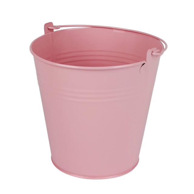 <h4>Bucket Sevilla zinc 15.5xH14.8cm -ES14 / 15 pink gloss</h4>