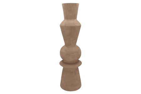 <h4>Lisboa Brown Vase Curves 20x20x72cm Nm</h4>