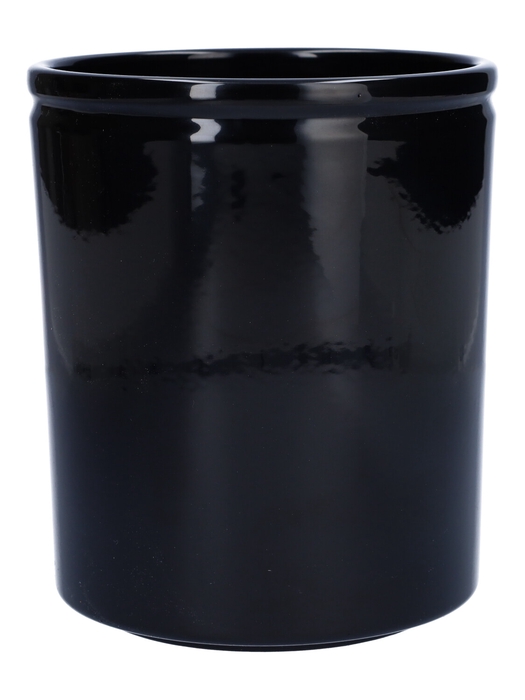<h4>DF03-885200547 - Pot Lucca Orchid d13xh15 black</h4>