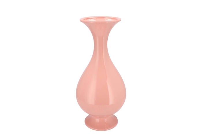Mia Pink Vase Neck Trumpet 18x18x38cm
