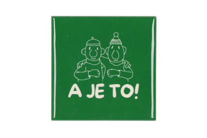 Tile A Je To Green 10x10x1cm