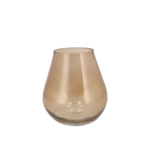 Mira Sand Glass Wide Vase 14x14x15cm