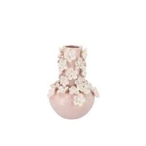 Daisy Pink Vase Tube Flower 16x16x22cm