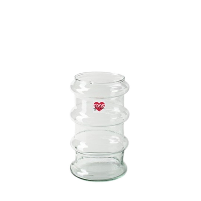 Glass Eco vase Tons Love d09*15cm
