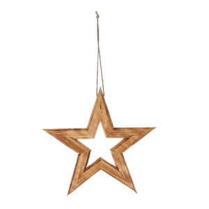 Christmas natural Hanging star 35cm