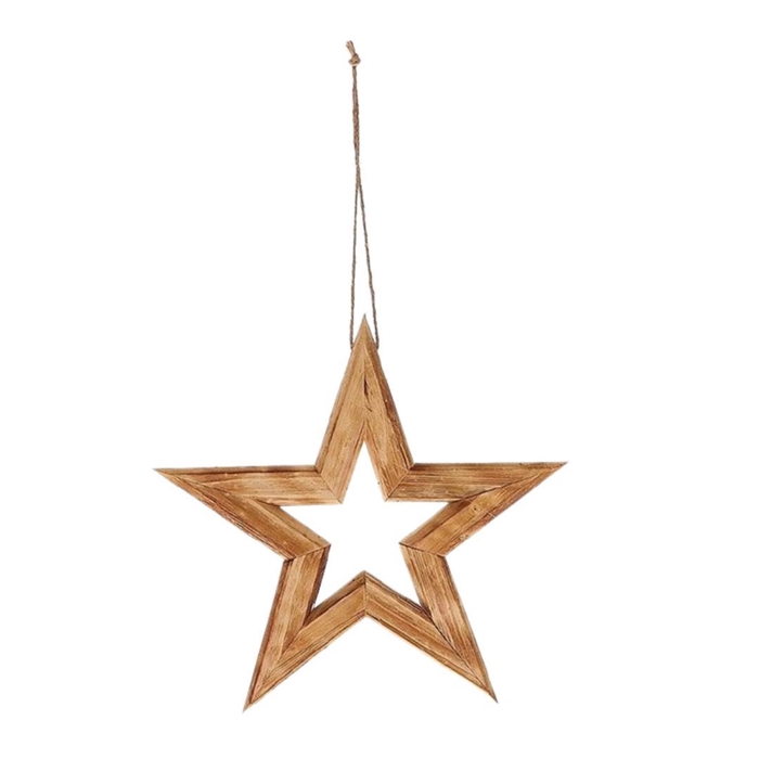 <h4>Christmas natural Hanging star 35cm</h4>