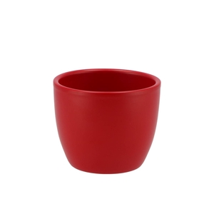 Ceramic Red Matt Pot 8cm
